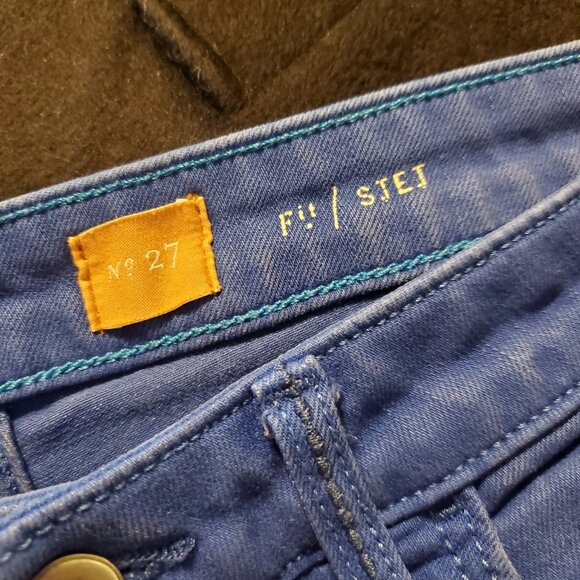 Anthropologie Pilcro and The Letterpress Stet Fit Jean Denim Shorts Cobalt Blue - Picture 9 of 15